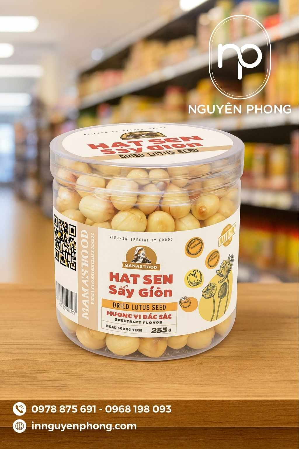 In tem hạt sen sấy theo yêu cầu – Chống thấm, bám dính lâu dài